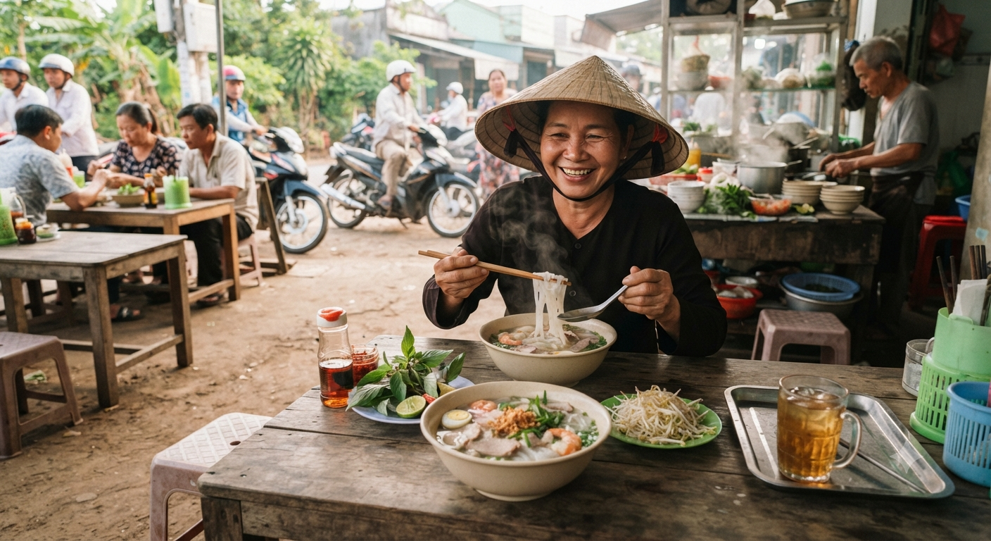 Cảm giác khi ăn và trải nghiệm trọn vẹn hương vị miền Tây