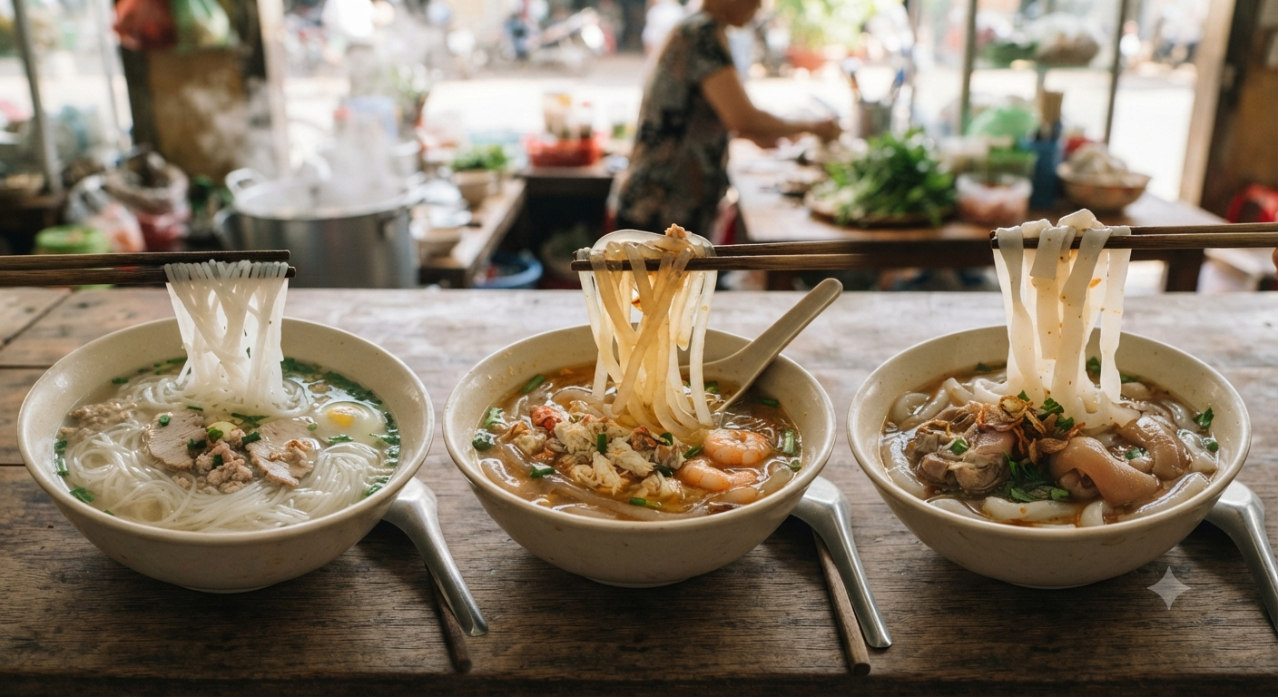 Sự khác biệt cốt lõi về hình thức và kết cấu của sợi bánh