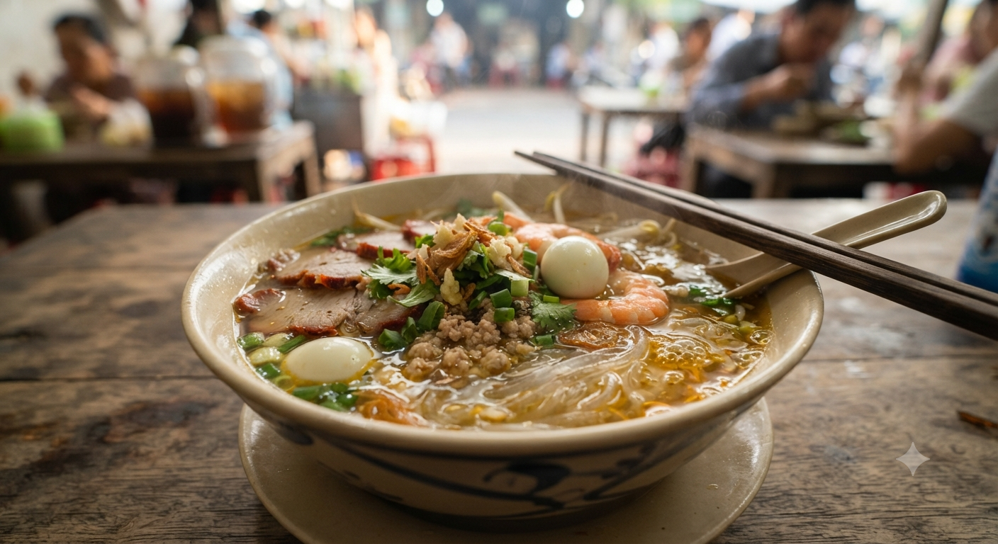 Hủ tiếu nước: Nét tinh túy của nước dùng đậm đà