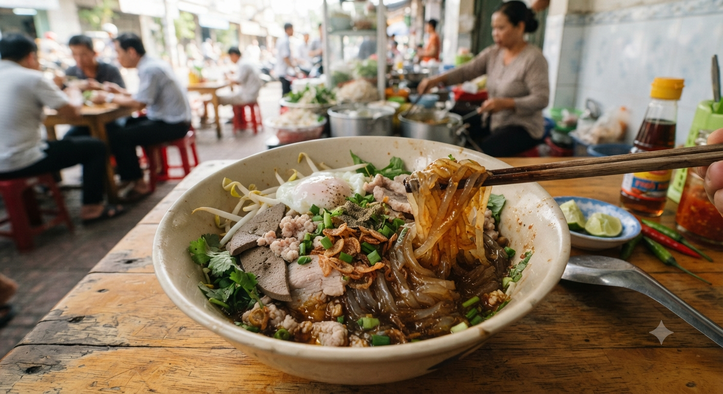Hủ tiếu khô: Sự hòa quyện đậm đà của nước sốt đặc biệt